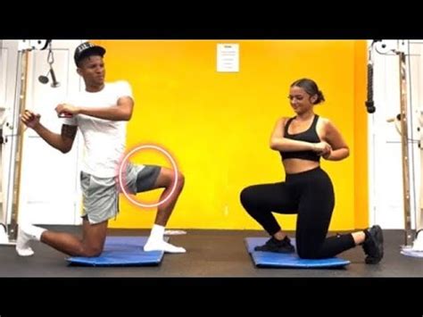 ccumber prank  cute yoga girl   gym freaky youtube