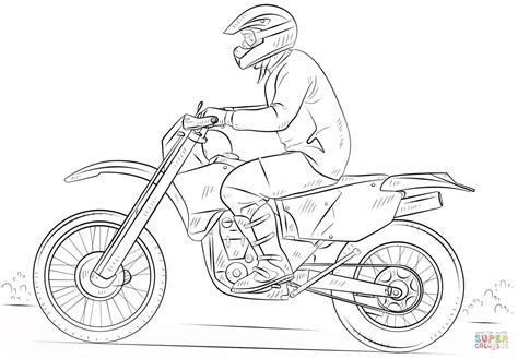 dirt bike coloring page  printable coloring pages