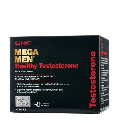 gnc mega men® healthy testosterone gnc