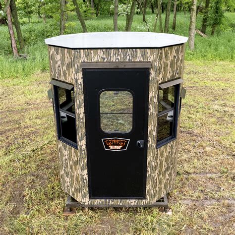 defender hunting blind rutted  blinds elevated hard sided hunting ground blinds