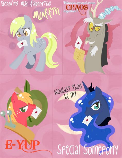 pony valentines   pony friendship  magic fan art