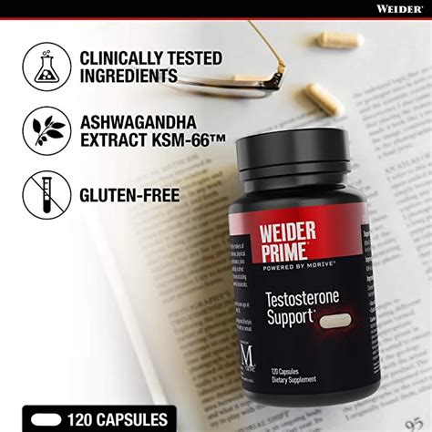 Weider Prime Testosterone Support 120 Capsules