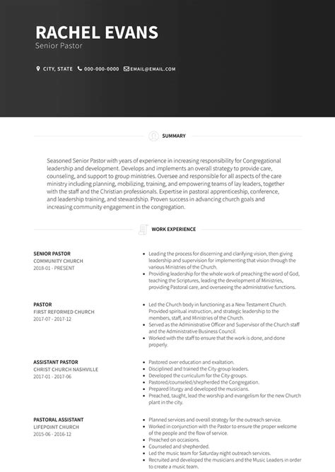 ministry resume templates printable form templates  letter