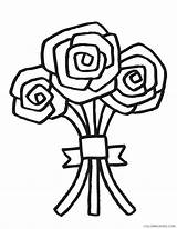 Wedding Coloring Pages Coloring4free Flower Bouquet Related Posts sketch template