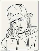 Coloring Rap Bs Bun Activity Book Color Rapper Pages sketch template