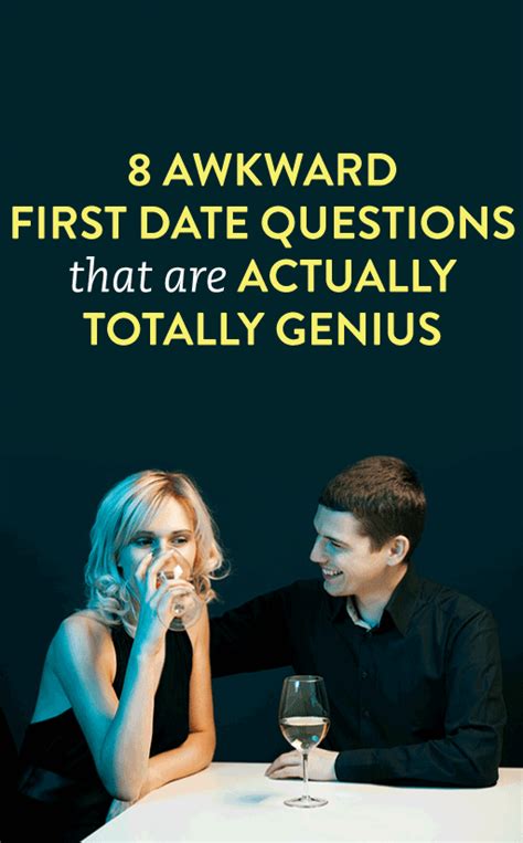 8 awkward first date questions that are actually sneakily genius
