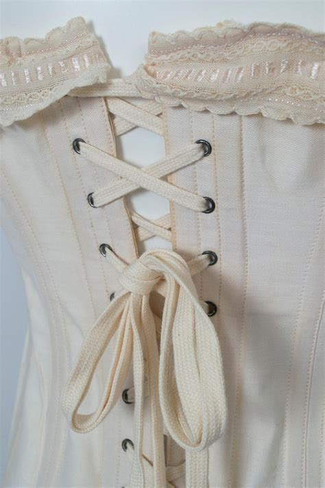 edwardian nuform front opening corset with garter straps 1919 at