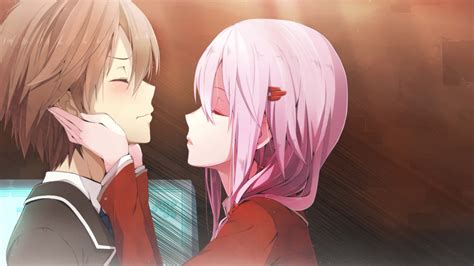 Download Cute Anime Couple Kissing Picture