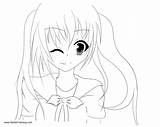 Coloring Pages Girly Anime Girl Kids Printable Adults sketch template