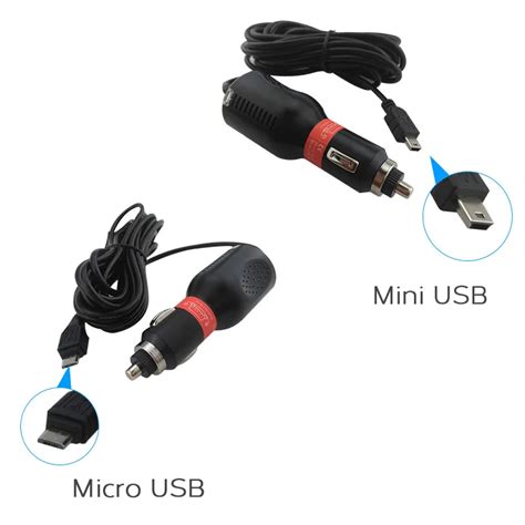 safety durable usage cable input   ouput   micro mini usb adapter car charger