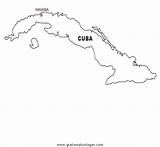 Cuba Mapas Cartina Croquis Colorare Bandera Cartine Nazioni Malvorlage Landkarten Colorea Recortar Ausmalen Geografie Cubano Malvorlagen País Fisica sketch template