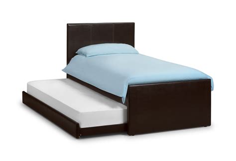 buy star collection cosmo ft single leather guest bed bedstarcouk bedstar