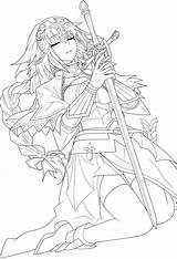 Lineart Deviantart Jeanne Fate Coloring Ruler Anime Arc Choose Board Ark Book Character sketch template