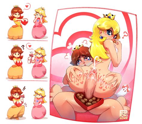 Peach And Daisy Valentine S Day By Pokilewd Hentai Foundry