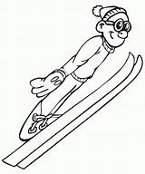 Skiing Kolorowanki Sportowe Dyscypliny Druku Skifahren Kolorowanka Dzieci Ausmalbild Hiver Czasdzieci sketch template