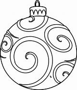 Christmas Ornament Ornaments Colour A4 Printables Size Own Printable Colouring Swirly Includes Each Another Set sketch template