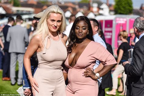 chester racegoers flash the flesh at the may festival daily mail online