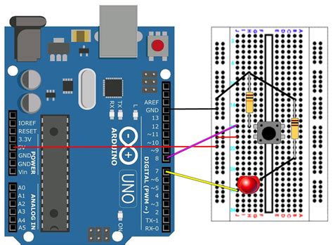simple onoff pushbutton arduino project hub