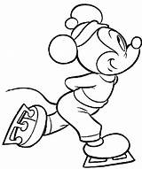 Mouse Mickey Disney Hockey Coloring Pages Cartoon Learned Play Kids Playing sketch template