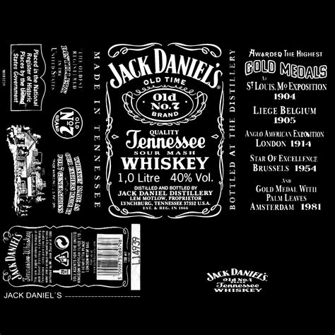 jack daniels label template  labels