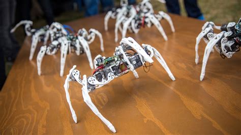 robot spiders controlled  intels edison chip onlyrobotscom