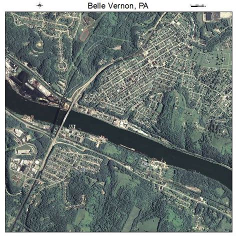 aerial photography map  belle vernon pa pennsylvania