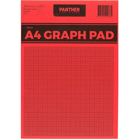 pad graph  mm sheet razor stationery