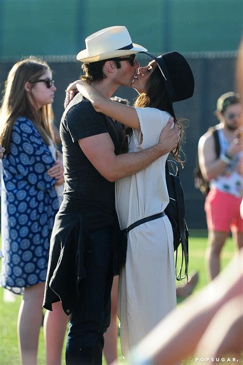 Ian Somerhalder And Nikki Reed Kiss At Coachella Pictures Popsugar