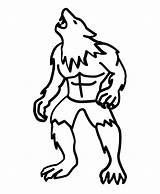 Lobo Werwolf Werewolf sketch template