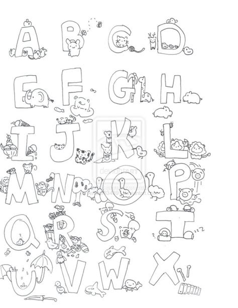 alphabet coloring pages  print coloring pages