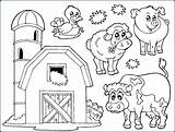 Realistic Farm Coloring Pages Animal Getcolorings Animals sketch template