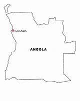Angola Colorir Landkarten Geografie Nazioni Tudodesenhos Malvorlage sketch template