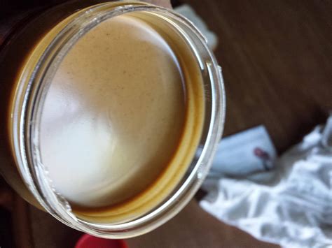 The Top Of A New Jar Of Peanut Butter Oddlysatisfying