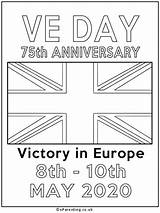 75th Colouring Anniversary sketch template