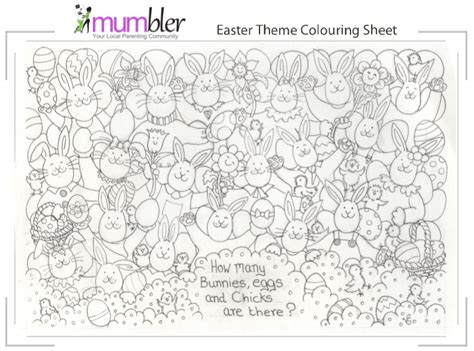 easter colouring activity sheets  kids