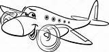 Colorear Avion Animada Samolot Aviones Samoloty Avión sketch template