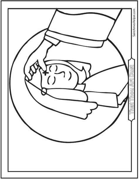 ash wednesday coloring pages start lent