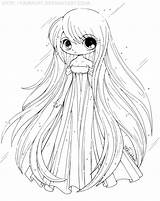 Anime Coloring Pages Chibi Cute Getdrawings sketch template