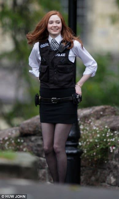 Doctor Whos New Assistant Karen Gillan Shows Off Her Long Legs In Sexy