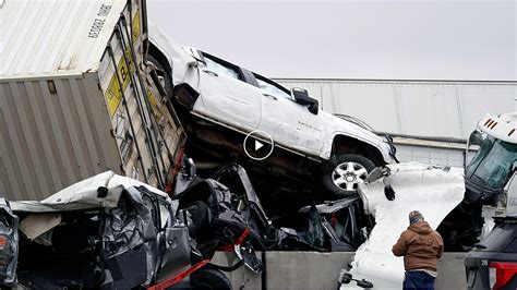 video shows texas interstate crash   york times