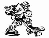Hockey Coloring Player Professional Coloringcrew sketch template