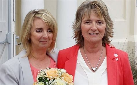 lesbian couple make history with first same sex church wedding telegraph