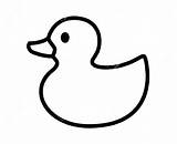 Duck Rubber Drawing Clipart Outline Easy Kids Ducky Pencil Simple Line Toy Vector Coloring Ducks Draw Drawings Pages Basic Clipartmag sketch template