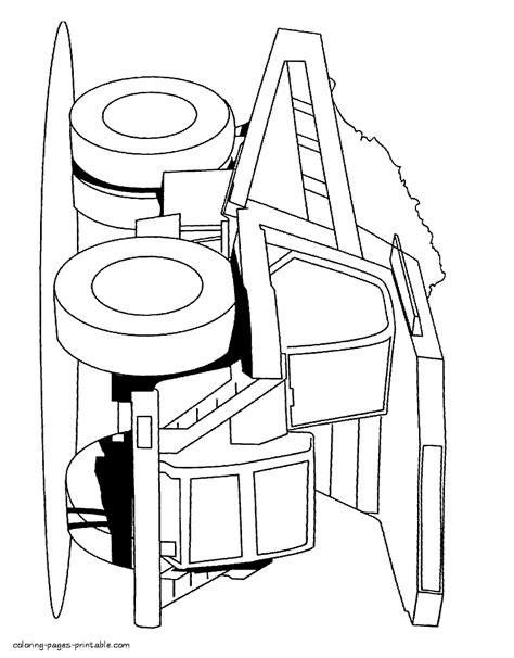 dumper coloring page coloring pages printablecom