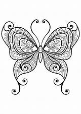 Coloring Butterfly Pages Butterflies Kids Beautiful Patterns Color Insects Adults Insect Printable Mandala Coloriage Adult Print Pattern Drawing Vintage Nature sketch template