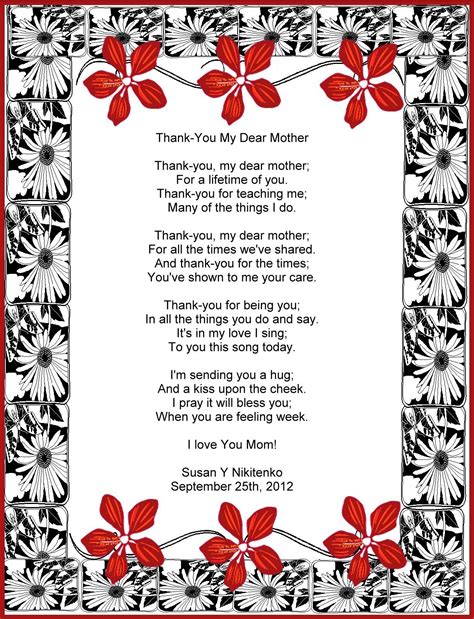 letter   mother  daughter  wedding day treasure box poetry