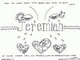 Jeremiah Lesson Prophet Lessons Study sketch template