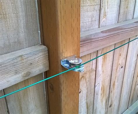 weight driven gate closer  steps instructables