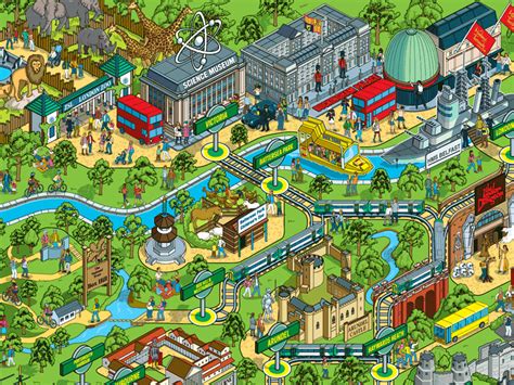 theme park maps mapping london