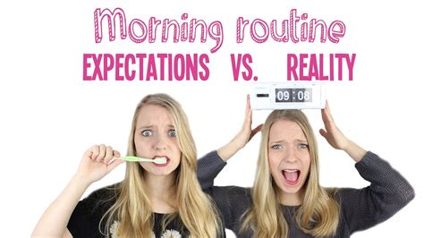 morning routine expectations vs reality girlsworldproblems youtube
